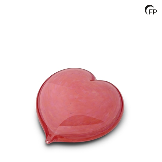 Hart kristal roze medium - 