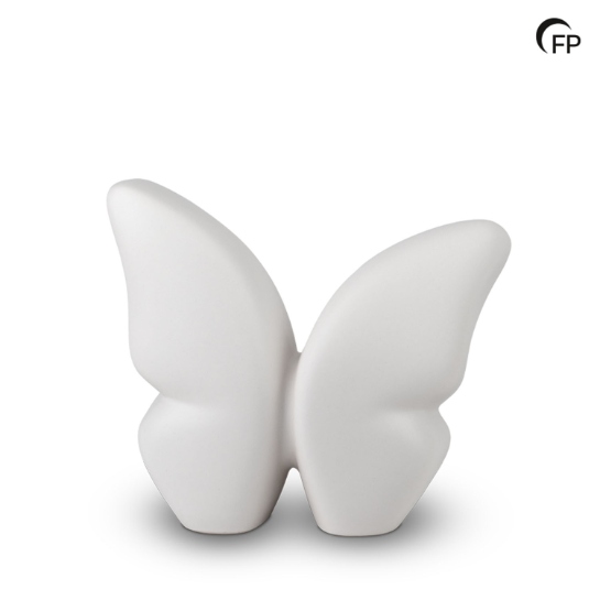 Vlinder wit medium - 