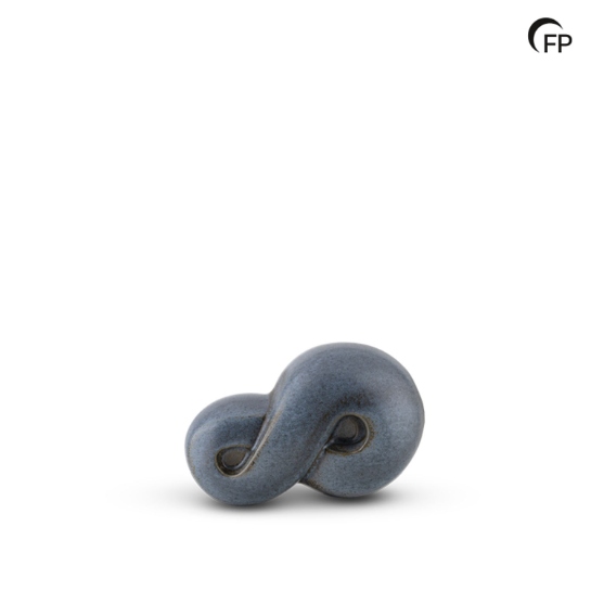 Infinity teken blauwgroen keepsake - 