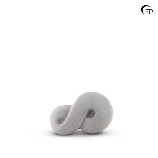 Infinity teken lichtgrijs keepsake - 