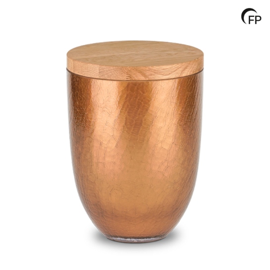 Oak Crackel oranjebruin - 