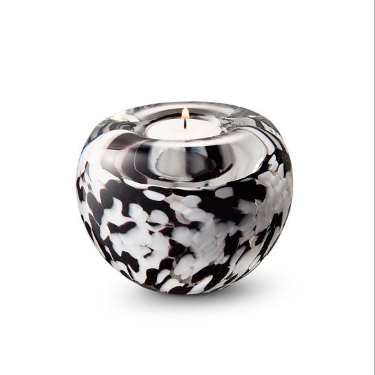 Tealight black-white opaque