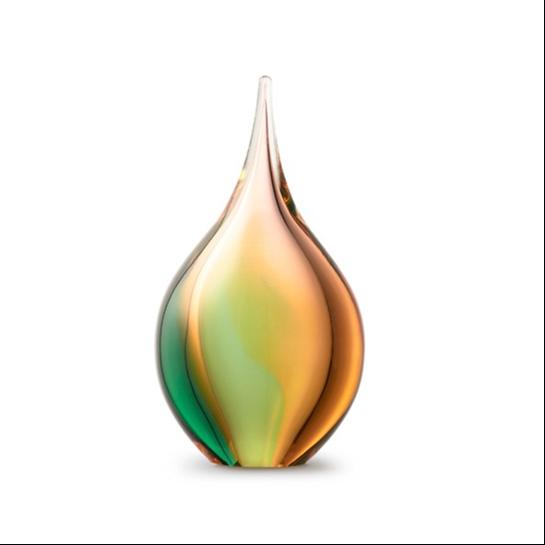 Druppel klein goud-groen