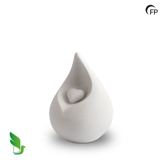 Celest bio-urn wit klein - 