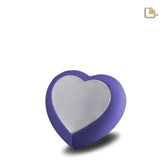 Drop heart marineblauw/tin