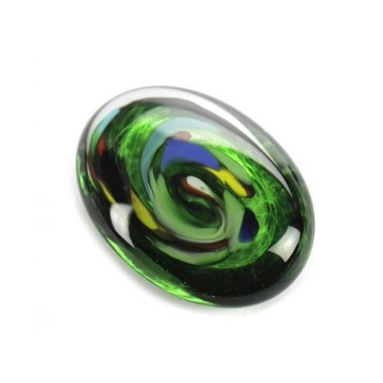 Pebble ovaal Multi kleuren groen