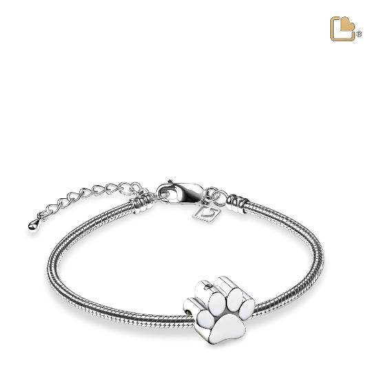 Paw Ashes Bead Silver