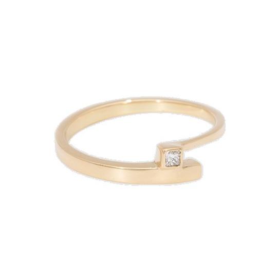 Damesring diamant goud