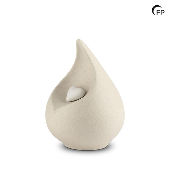 Terra lichtbeige / wit medium - 