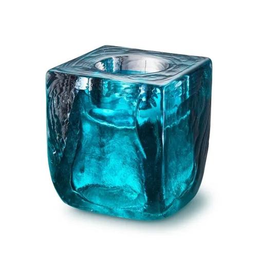 Tealight Cubos tiffany blue