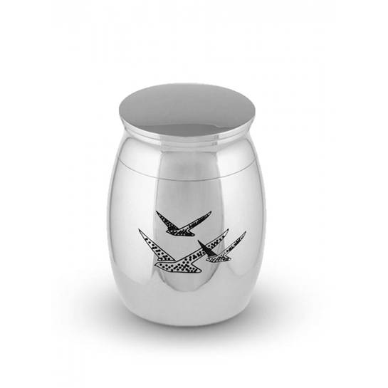 Vogel RVS micro urn