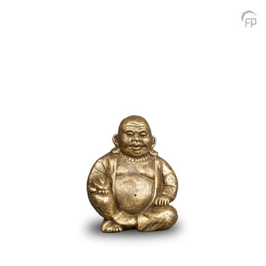 Boeddha mini urn goudkleur