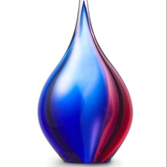 Druppel klein ros-blauw