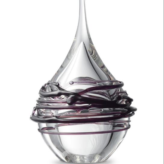 Druppel klein swirl zwart