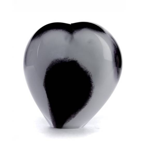 Small heart zwart-wit opaak