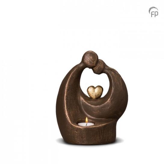 Verlichte troost met waxinelichthouder