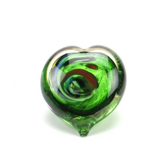 Pebble hart multi kleuren groen