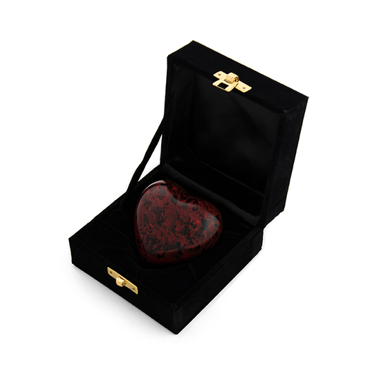 Hart marmer rood in doosje