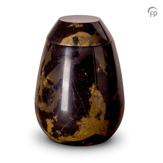 Zwart marmer met bruine tinten groot Zwart marmer met bruine tinten groot